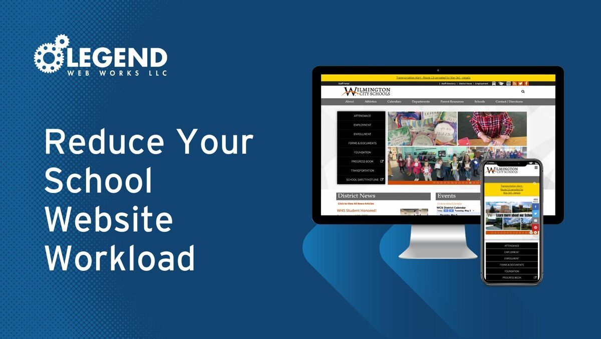 Reducing your schools website on desktop and mobile